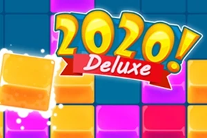 Színes négyzetek hátterén a 2020 Deluxe felirat látható élénk színekben