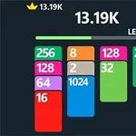 Egy sötét háttéren elrendezett, különböző színű és számértékű blokkok sorozata jelenik meg, amelyek között például 256, 128, és 1024 szerepelnek