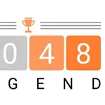 Színes blokkok 2, 0, 4 és 8 számmal, középen egy trófea ikon és alul a LEGEND felirat