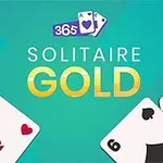 Kártyalapok piros királlyal és fekete kettes számmal, zöld háttér előtt, 365 Solitaire Gold felirattal