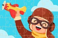 Repülős puzzle egy szórakoztató online játék
