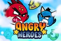 Csatlakozz az Angry Heroes csapatához, hogy elpusztítsd az összes űrlényt