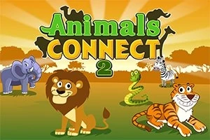 Egy oroszlán, elefánt, zebra, kígyó és tigris állatok a háttérben naplementével