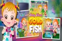 Wow!! Baby Hazel örül, hogy aranyhala van, ami a gólya csőréből pottyant