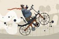 Menj minél messzebbre a menő steampunk motoroddal ebben a 2D versenyjátékban!