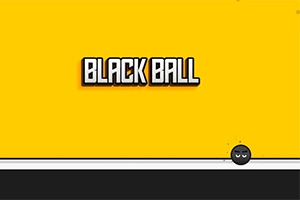 Sárga háttér előtt BLACK BALL felirat és alatta fekete golyó fehér vonalon