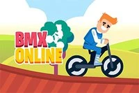 Versenyezz két másik játékossal online ebben a szórakoztató BMX játékban