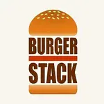 Hamburger zsemle grafikáján a BURGER STACK felirat látható