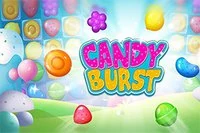 Candy Burst egy match-3 játék színes és fényes cukorkákkal