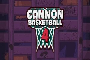 A kép középpontjában egy kosárlabda háló grafikája látható, előtte a Cannon Basketball 4 felirattal, lila háttér előtt