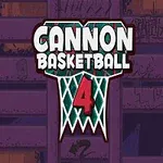 A kép középpontjában egy kosárlabda háló grafikája látható, előtte a Cannon Basketball 4 felirattal, lila háttér előtt