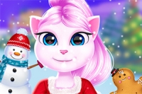 Üdvözlünk a Cat Girl: Karácsonyi Dekoráció Játékkal!