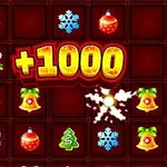 Egy piros háttér előtt karácsonyi díszek, teáskannák és hópelyhek sorakoznak, középen pedig +1000 felirat látható