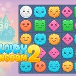 Színes, arcokat ábrázoló mosolygós formák, négyzetrácsos elrendezésben