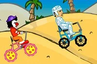 Cyclomaniacs vicces flash bicikliverseny 20 különböző versenyzővel