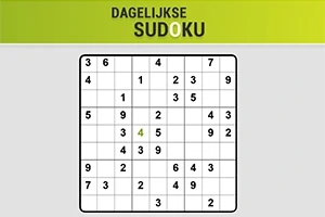 9x9-es Sudoku rejtvény részben kitöltött számokkal