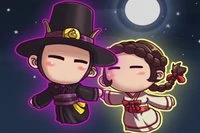 Darkmaster és Lightmaiden egy együttműködésen alapuló 2D puzzle-platformer