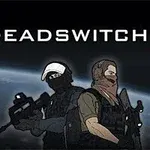 Deadswitch 3 Két felfegyverzett katona ábrázolása világűrbeli háttér előtt, fejük fölött a DEADSWITCH 3 szöveggel