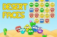 A Desert Faces mobilváltozatában 3 azonos színű arcot kell párosítanunk