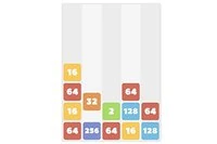 Népszerű 2048 játék függőleges változata Tetris-szerű leeső blokkokkal