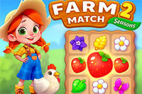 Farming témájú kirakós játék, ahol csempéket párosítva gyűjthetsz