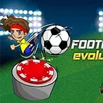 Egy rajzolt figura focilabdát rúg egy piros-fehér jelzőre, miközben egy lyuk piros zászlóval látható a zöld háttéren