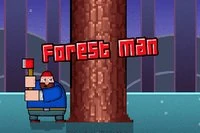 Forest Man játékban fát kell vágni és elkerülni az ágakat