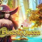 Egy varázslatos erdőben álló, kalapos nőalak őszi színekben, mellette az Forest Queen 2 felirat látható