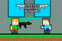Barátok Csata Gunwars: szórakoztató platformjáték két játékos számára