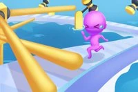 Fun Race 3D népszerű játék, ahol más karakterekkel versenyzel