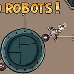 Két kerekes robot áthalad egy fémes háttérrel ellátott kör alakú akadályon