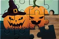 Nyugtató kirakós játék Halloween témájú képekkel
