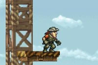 Harry Down egy végtelen HTML5 szökős játék, amit a Metal Slug ihletett