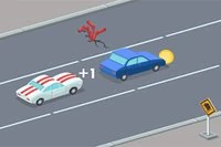 Stickman Rush hőssé válni ebben a városban kiváló vezetési