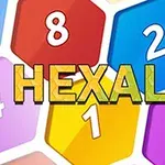 Színes, számozott hatszögek sorakoznak egymás mellett, középen a HEXALAU felirattal