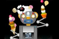 Segíts a robotnak felszolgálni finom édességeket a fagyizóban
