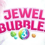 Jewel Bubbles 3 felirat színes buborékokkal körülvéve
