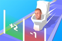 Csatlakozz a Skibidi Clash 3D-hez, egy népszerű parkour játék