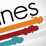 A képen a Lines felirat látható, alatta három színes vonallal: narancssárga, piros és kék árnyalatok