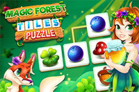 Varázslattal teli erdő vár rád a Magic Forest Tiles Puzzle játékban