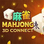 Fehér mahjong kockák piros és fekete szimbólumokkal, őszi falevelek mellett lebegve