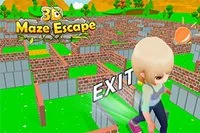 Maze Escape 3D egy ingyenes online szabadulós játék fiúknak a labirintus