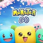 Rajzfilmszerű, színes, kerek szemű lények vidám arckifejezésekkel, háttérben cseresznyefa virágokkal és kék égbolttal