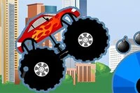 Monster Truck Destroyer egy oldalnézetes monster truck vezetős játék