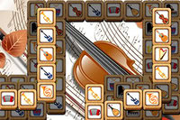 Mahjong solitaire játék tele zenével