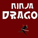 Egy vörös háttér előtt fekete ruhás nindzsa karddal fut, felette fehér színű Ninja Dragon felirattal