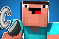 A noob trollkodik Minecraftban és eljut a Pro házához