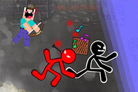 Noob íjával csendesíti a zajos Stickman szomszédokat ebben a szórakoztató