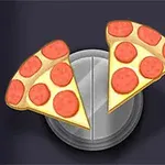Két pepperonis pizzadarab egy szürke tányéron