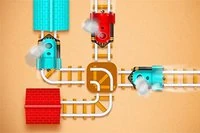 Rail Maze Puzzle egy klasszikus útvesztő játék gyerekeknek és